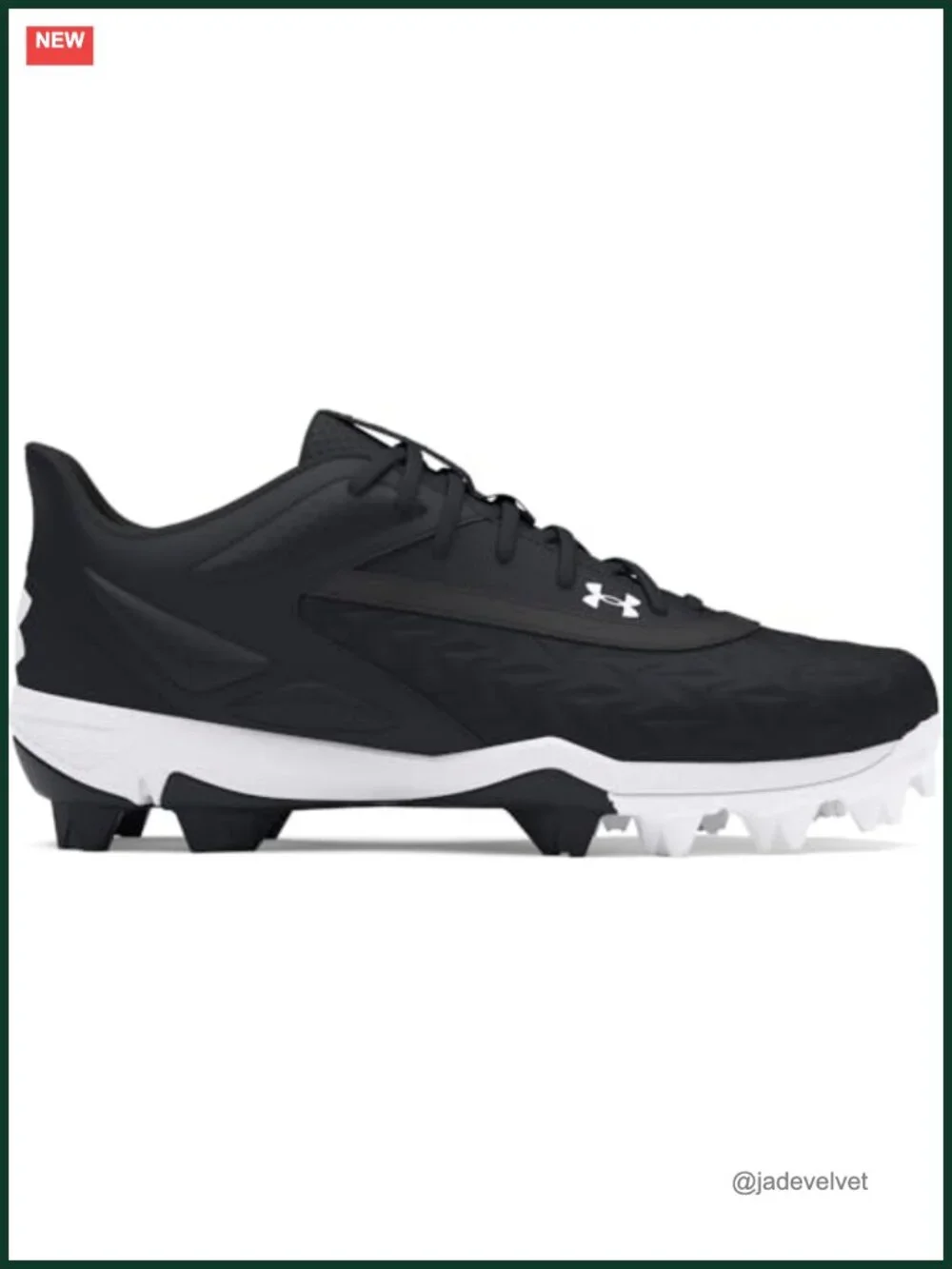 Boys Baseball Cleats - Lightweight Synthetic Leather Lace-Up Mid Top